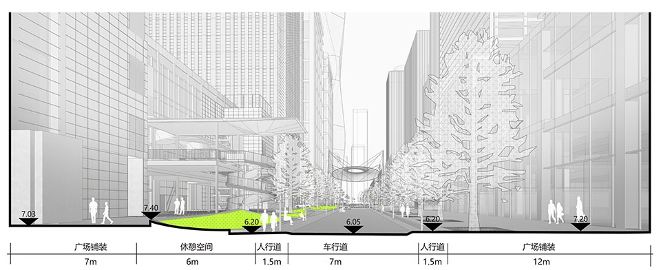integrarted renewal of yuelang road block by original design