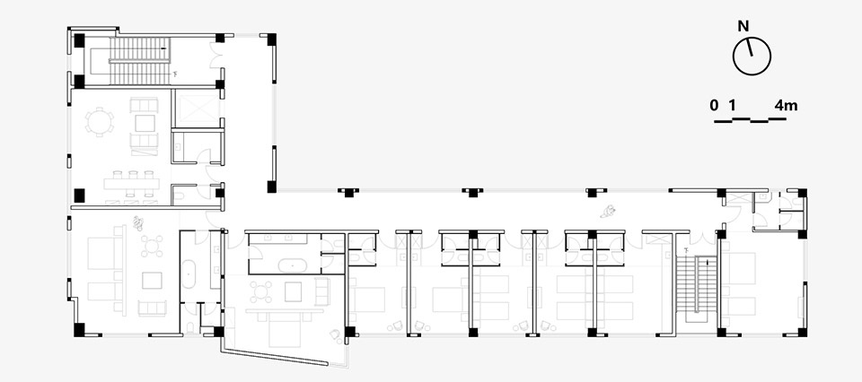 qingdeng village public gallery by atelier anonymou