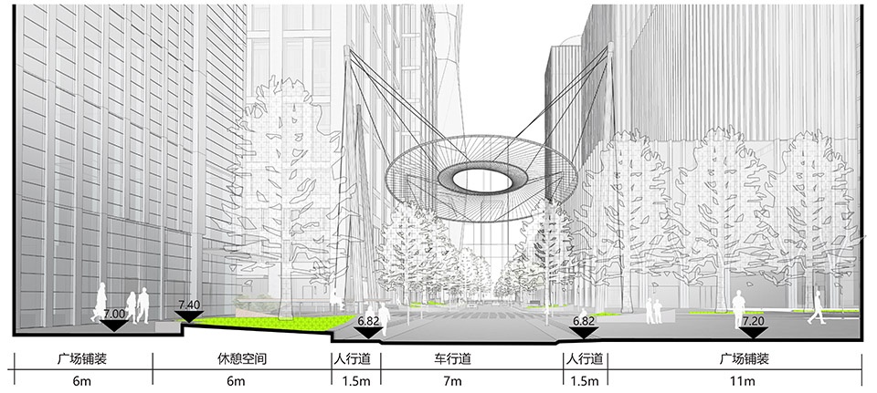 integrarted renewal of yuelang road block by original design