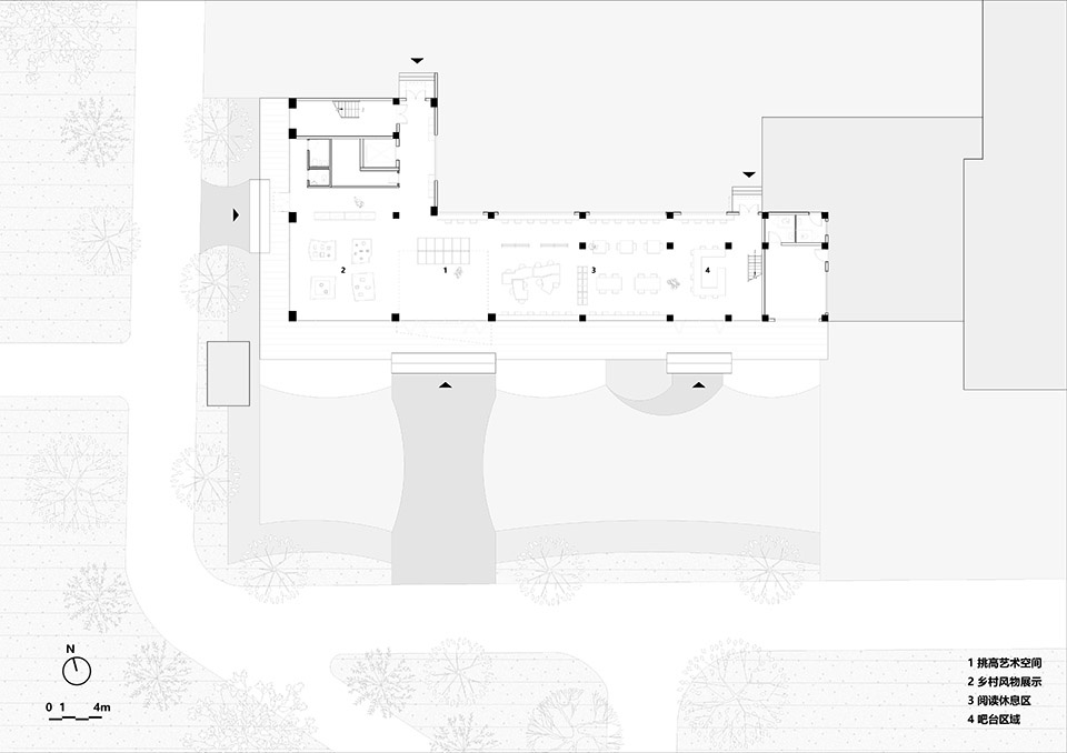 qingdeng village public gallery by atelier anonymou