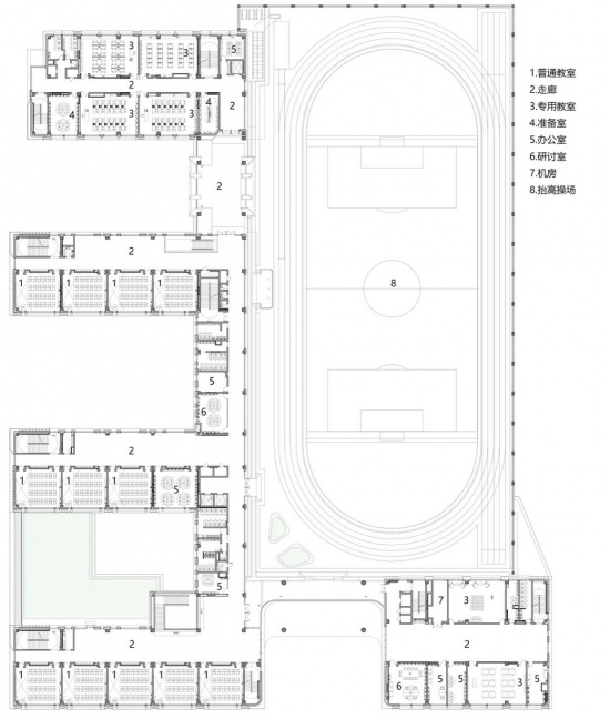 A Campus Lifted in Density Shanghai Xuhui Yuannan Middle School