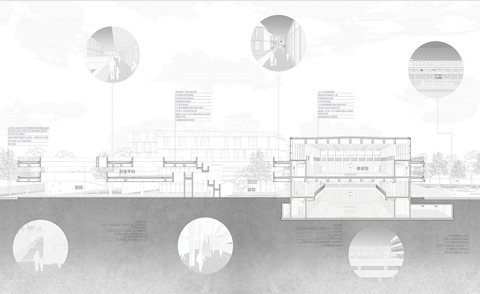 chengdu haiyang road middle school by changwu architects