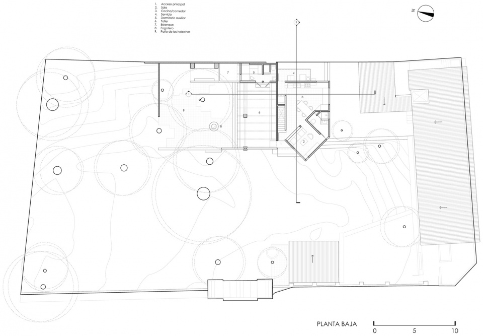 首层平面图,ground-floor plan