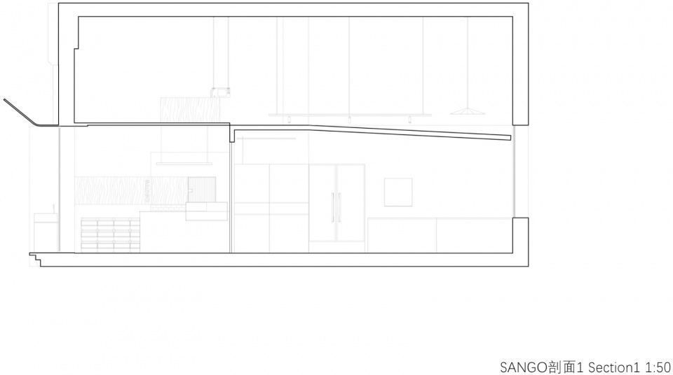 SANGO剖面1©衡建筑 Section1©ModumAtelier