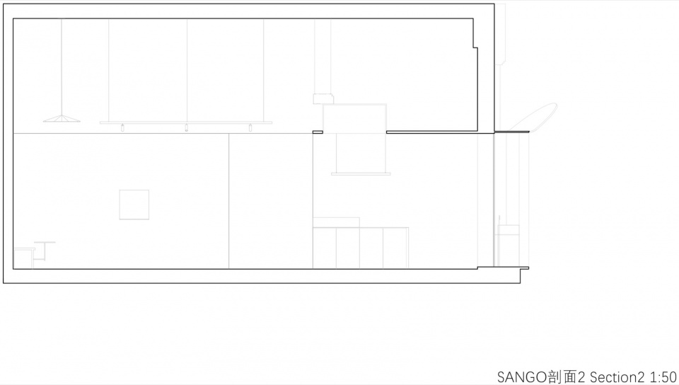 SANGO剖面2©衡建筑 Section2©ModumAtelier