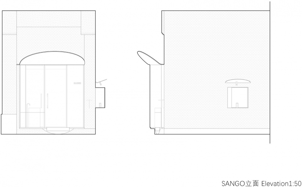 SANGO立面©衡建筑 Elevation©ModumAtelier