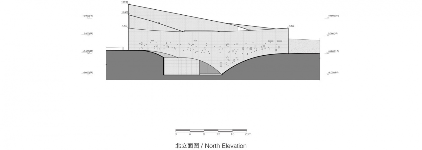 北立面图