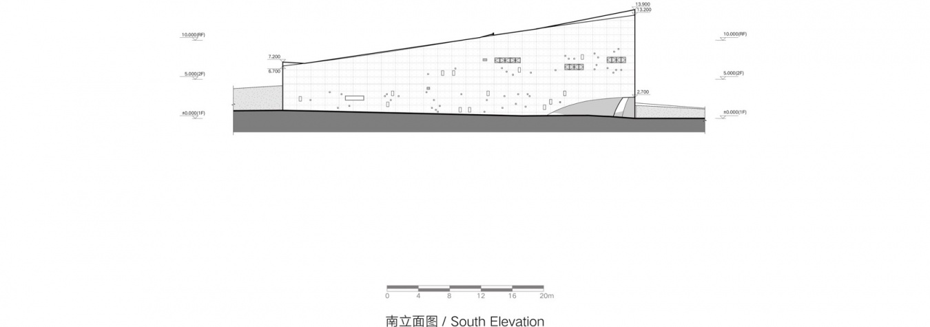 南立面图
