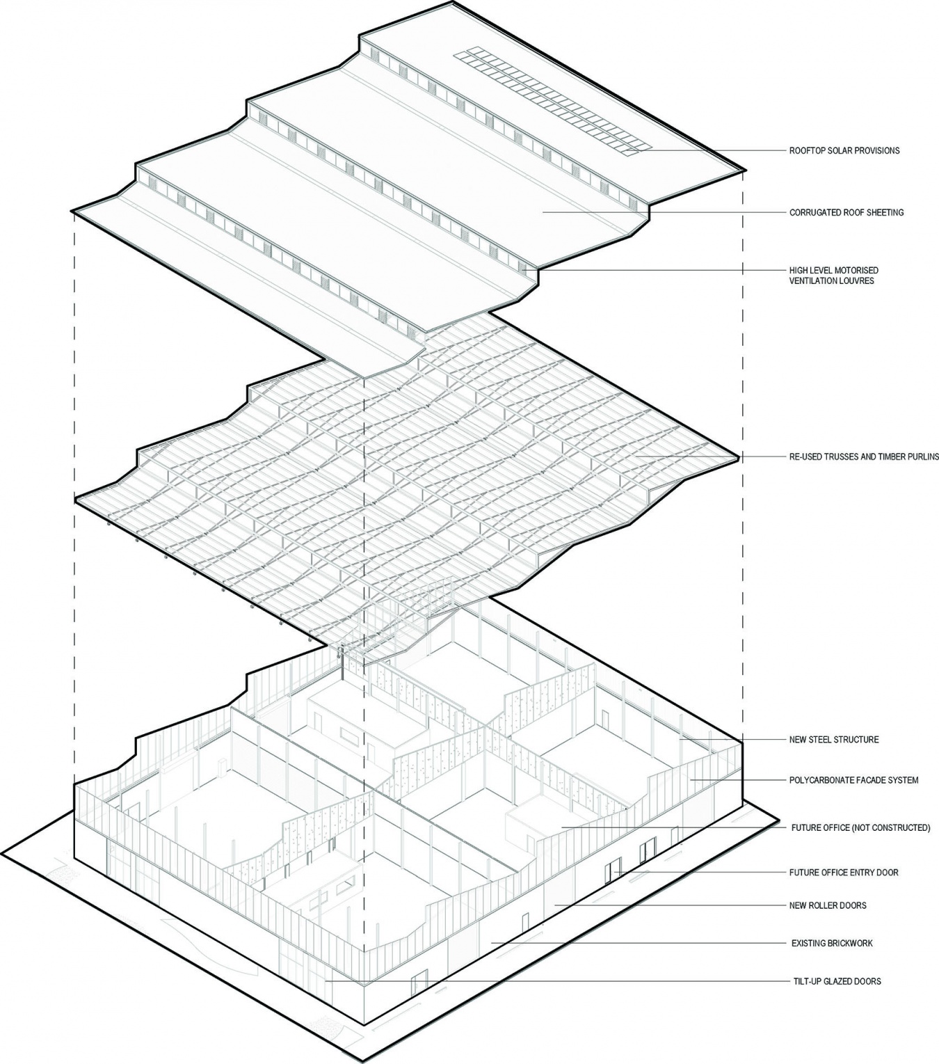 Bayswater Warehouse dwg Axo 拷贝