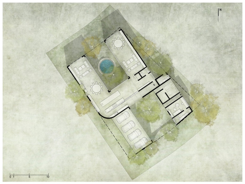 首层平面图 / Ground floor plan