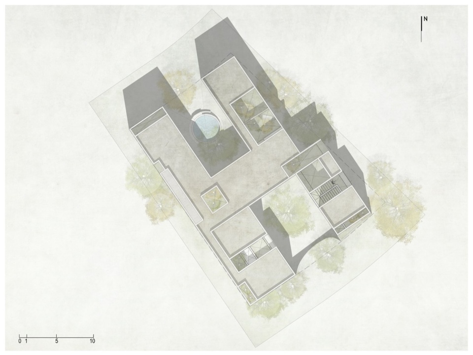 屋顶平面图 / Roof plan