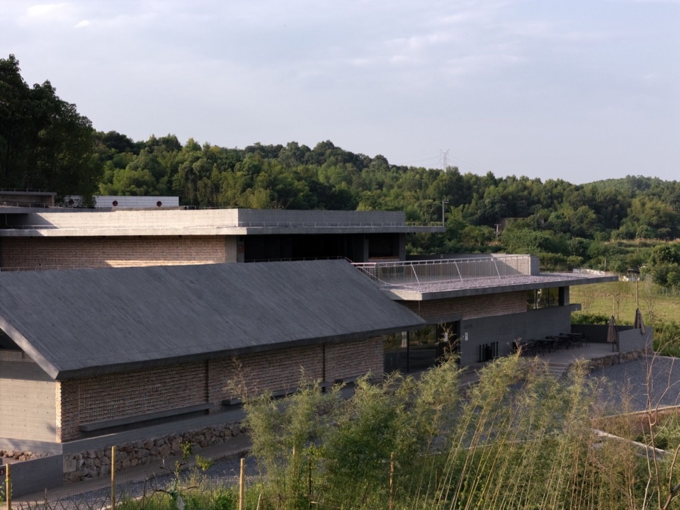 美术馆屋顶与山林 / Museum roofs and woodland