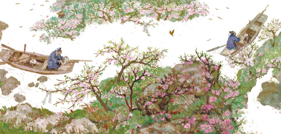蔡皋《桃花源的故事》 / The Story of the Peach Blossom Spring by Cai Gao