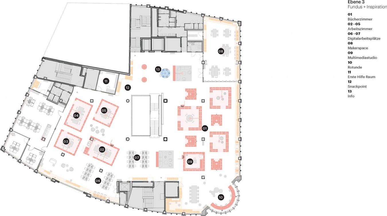 MVRDV ZBE floor plan level 3 with legend 拷贝