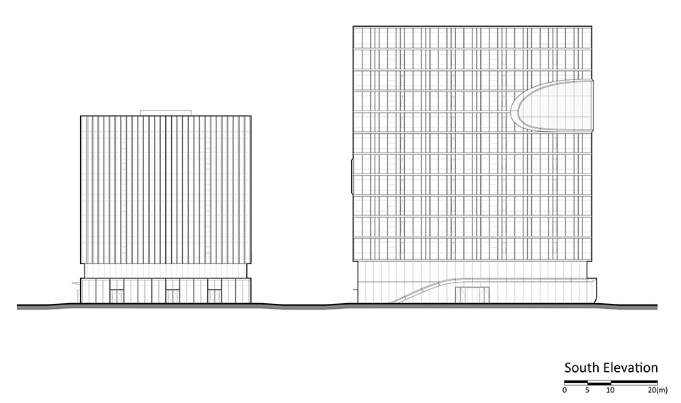 SOUTH ELEVATION©Atelier Ping Jiang EID Arch