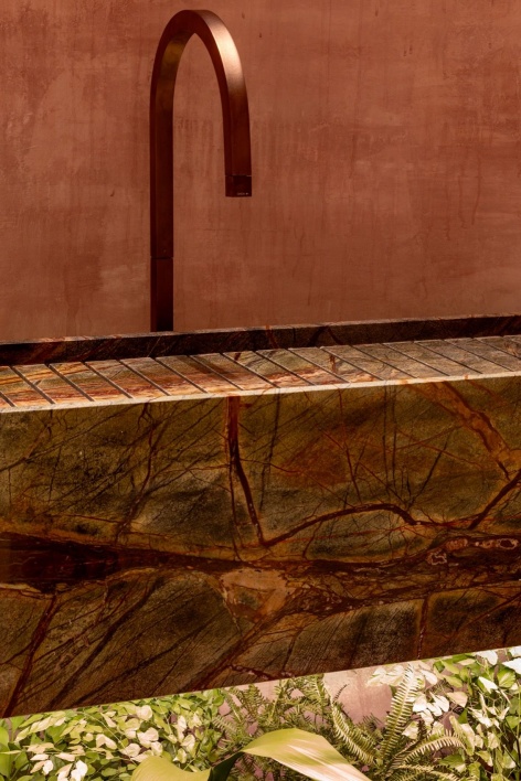 悬浮石材洗手台 / Floating stone vanity