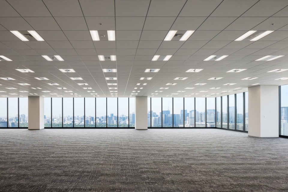 无柱办公标准层 / The column-free standard office floor