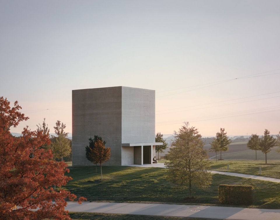 丘陵景观中的展亭 / The pavilion in the hilly landscape