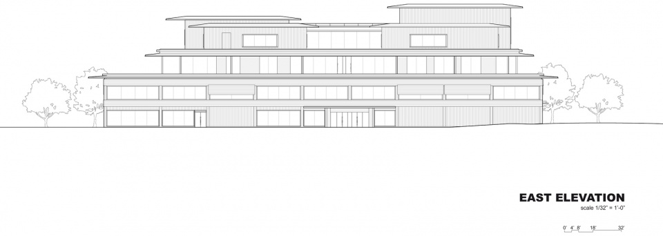 东立面图,East elevation
