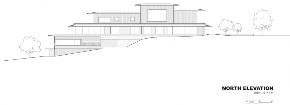 北立面图,North elevation