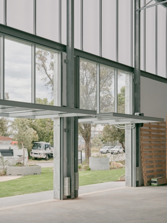 Bayswater Warehouse — glazed door detail