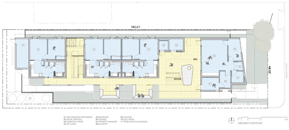 一层平面图 / Ground floor plan