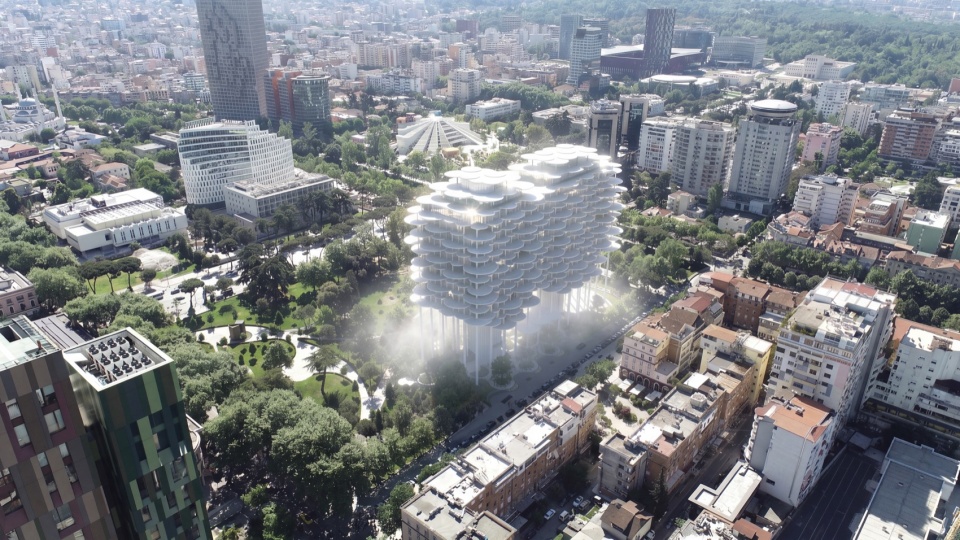 地拉那城市背景中的获胜方案 / the winning proposal in the urban context of Tirana