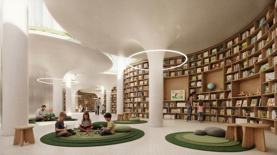 图书馆室内 / the library interior