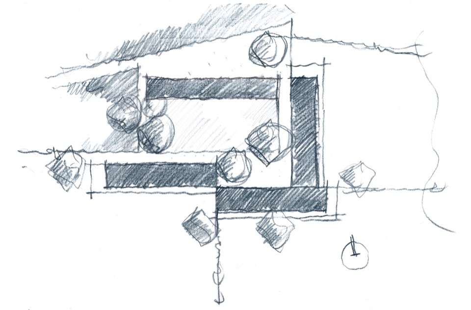布局构思草图 / Layout concept sketch