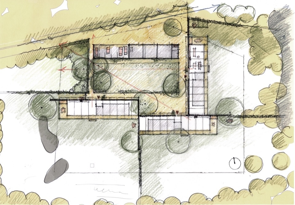 场地与住宅布局草图 / Site and housing layout sketch