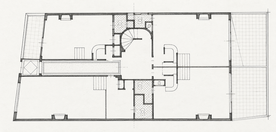Tres Sargentos 422艺术家工作室底层平面 / Ateliers Tres Sargentos 422, ground-floor plan