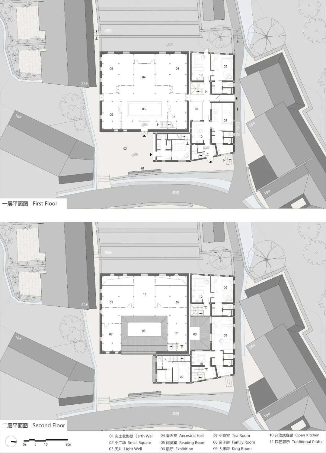 17号楼平面图 / Plans of Building 17