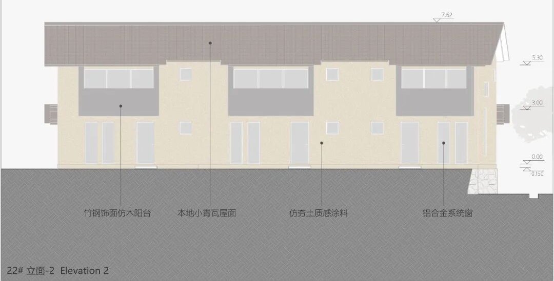 22号楼立面图2 / Elevation 2 of Building 22