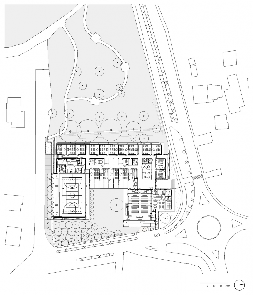 总平面图(P0) / Site plan (P0)