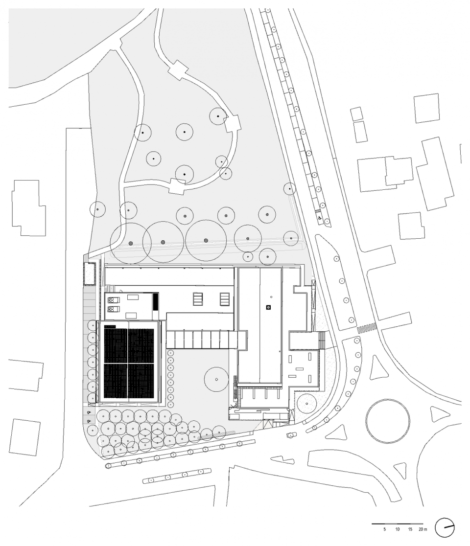 屋顶总平面图 / Roof site plan