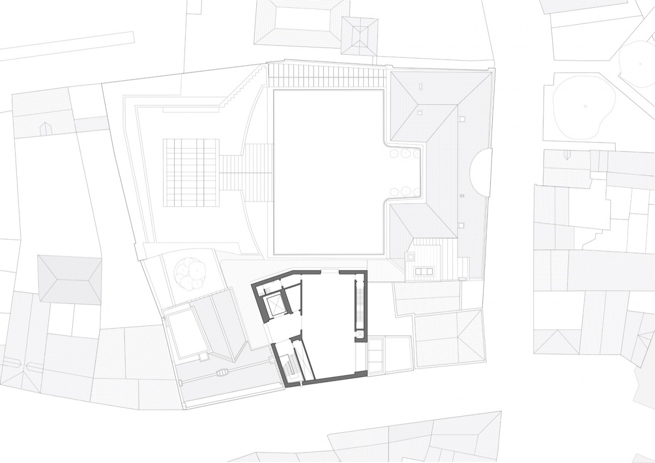 五层平面图,Fourth floor plan