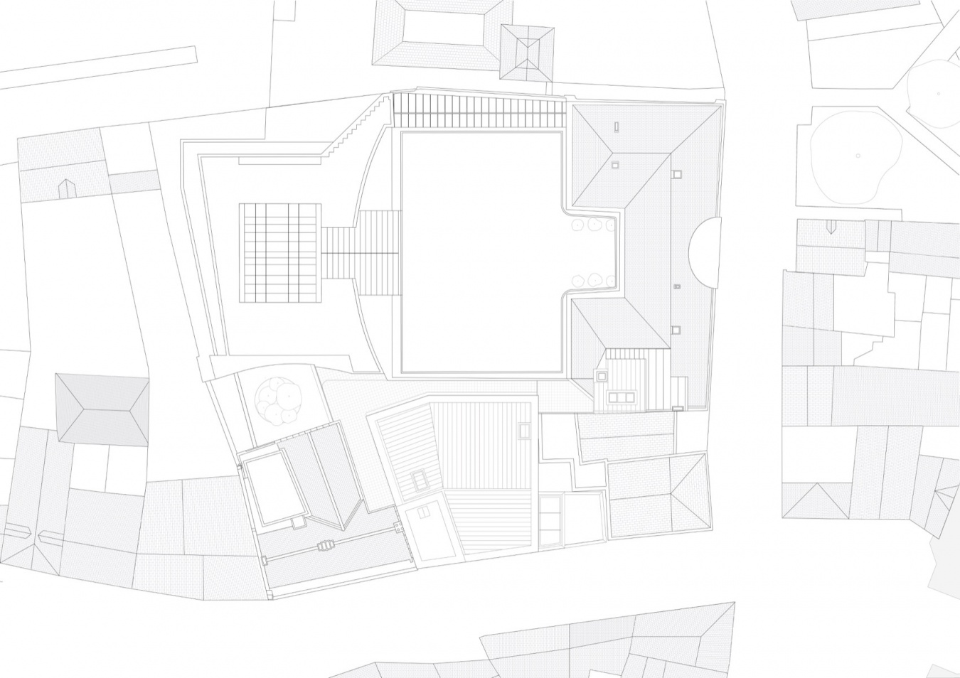 屋顶平面图,Roof plan
