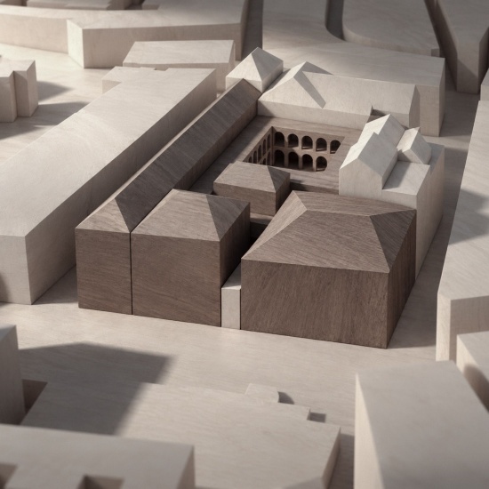 建筑群模型,Model of the building complex