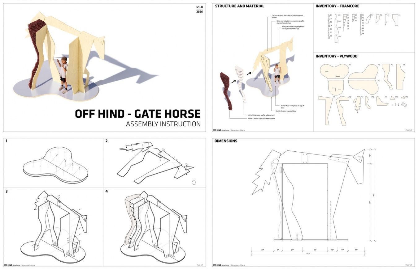 门框马组装指南 / Gate Horse assembly instruction