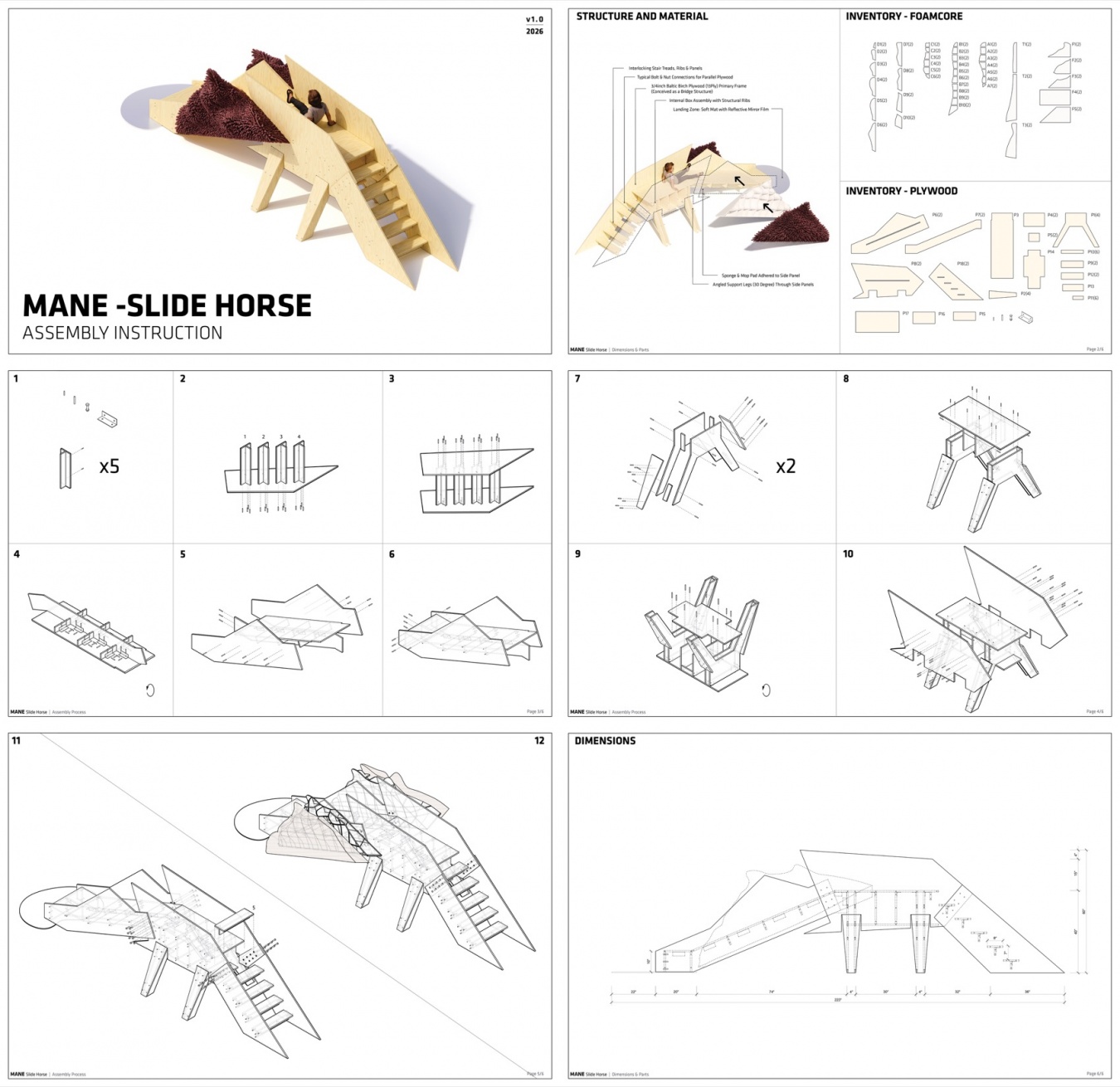 滑梯马组装指南 / Slide Horse assembly instruction