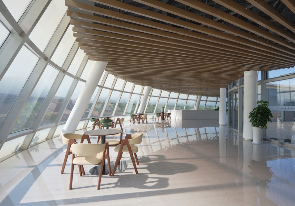 游客中心二层茶座 / Café on the second floor of the visitor center
