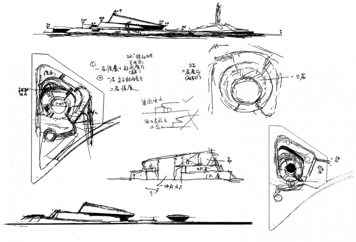 程泰宁院士草图 / Sketch by Academician Cheng Taining