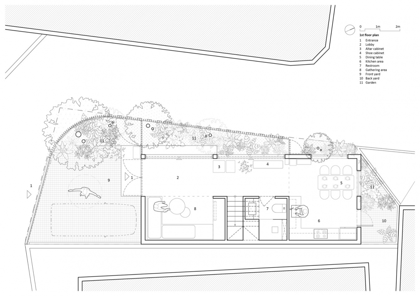 首层平面图 / First floor plan