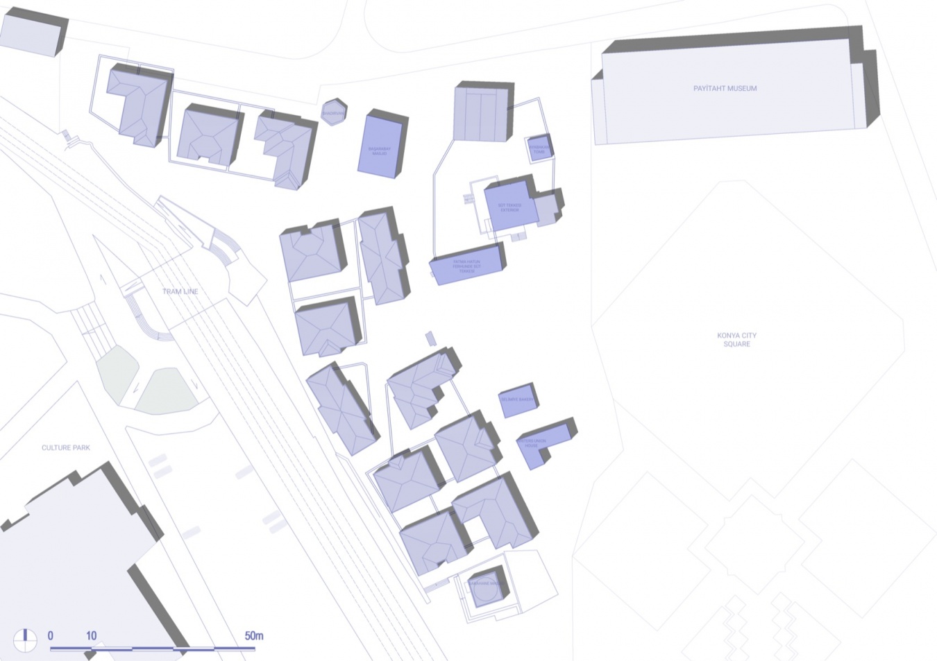 原有场地总平面图 / Existing site plan