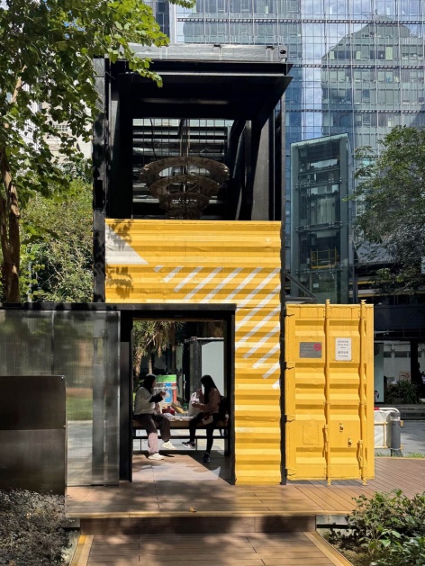 展亭使用 – 午餐与歇息 2 / the pavilion in use – lunch break and rest 2