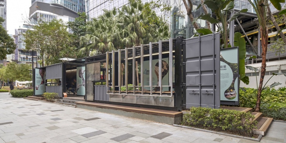 展亭与周边城市街景 / the pavilion and its urban context