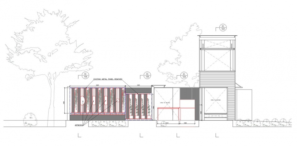 改造立面 / renovation elevation