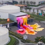 LEGO Bloom展览：38万朵积木花汇成巨浪，上海 / Our LEGO Agency