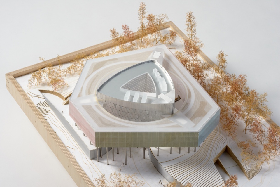 模型鸟瞰 / Aerial view of the model