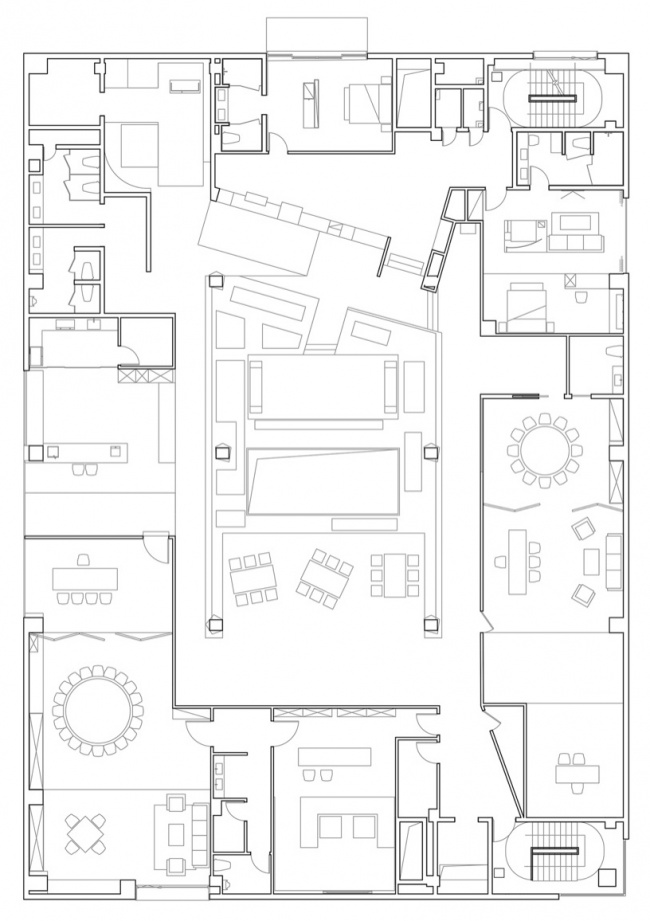 四层平面 / Fourth Floor Plan
